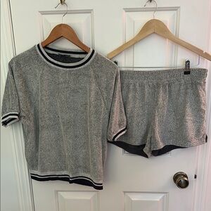 J. Crew Gray Terry Cloth Set